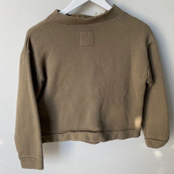 Madewell MWL Betterterry Mockneck Side-Button Sweatshirt - Picture 5 of 8